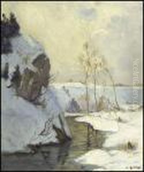 Upper Chaudiere River Oil Painting by Maurice Galbraith Cullen