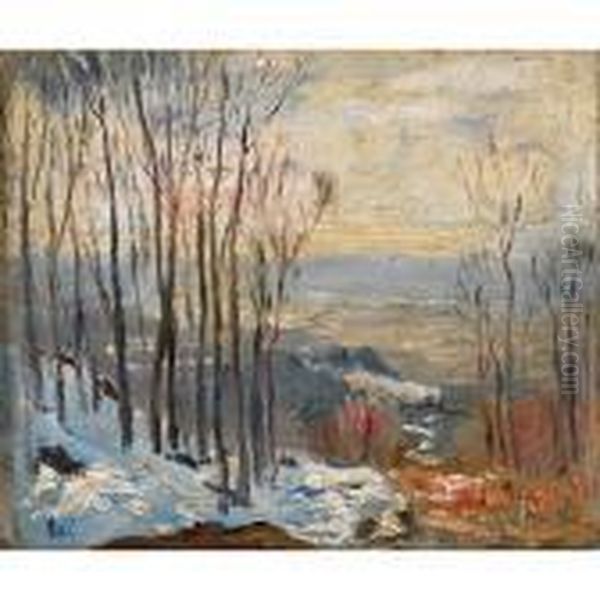 Winter Landscape Oil Painting by Maurice Galbraith Cullen