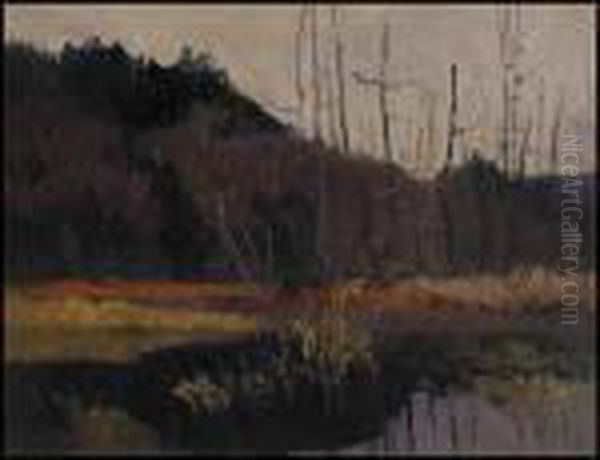 The Heron Pool, Cache River Oil Painting by Maurice Galbraith Cullen