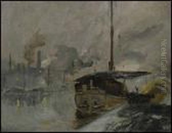 Lachine Canal Oil Painting by Maurice Galbraith Cullen