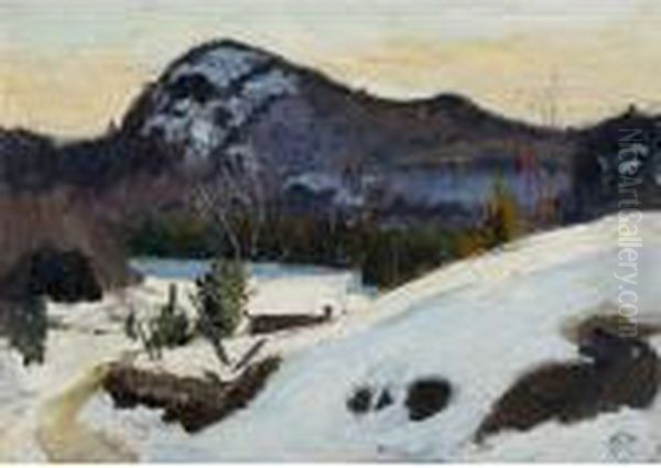 Near Lilly Lake, St. Jovite Oil Painting by Maurice Galbraith Cullen