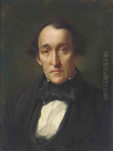 Portrait of Dr Frederic Septimus Leighton, the artist's father Oil Painting by Lord Frederick Leighton