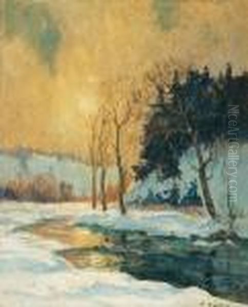 Spring Break-up North River Oil Painting by Maurice Galbraith Cullen