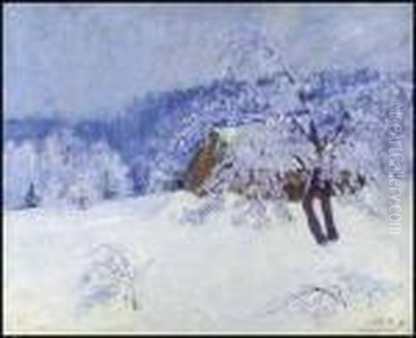 Winter Scene Oil Painting by Maurice Galbraith Cullen