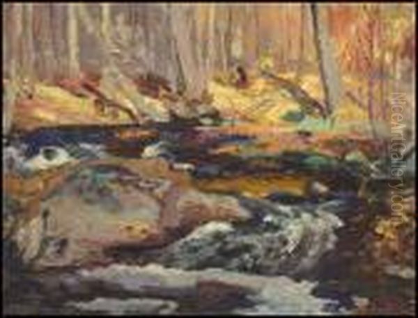 Wildcat Creek, Autumn Oil Painting by Maurice Galbraith Cullen