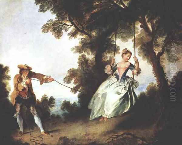 The Swing Oil Painting by Nicolas Lancret