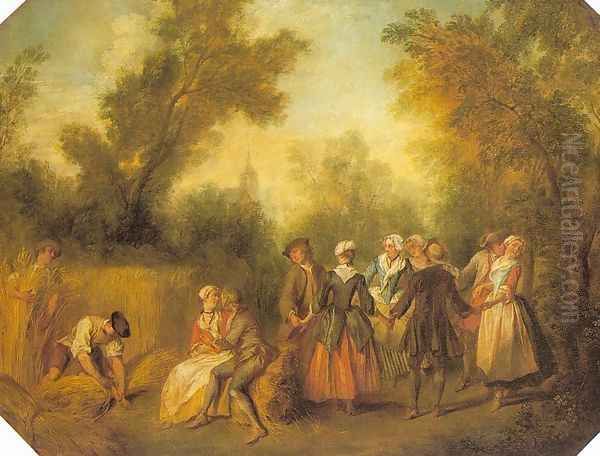 Summer 1738 Oil Painting by Nicolas Lancret