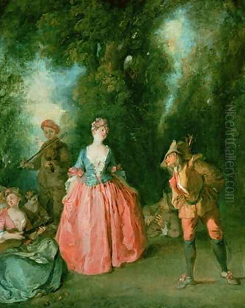 The Dance 3 Oil Painting by Nicolas Lancret