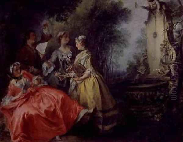 The Four Times of the Day Midday Oil Painting by Nicolas Lancret