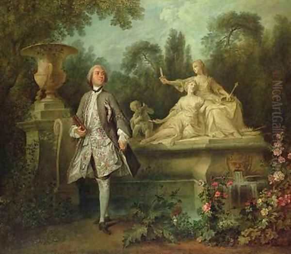 Portrait of the Actor Grandval Oil Painting by Nicolas Lancret