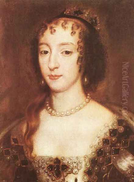 Henrietta Maria of France, Queen of England 1660 Oil Painting by Sir Peter Lely