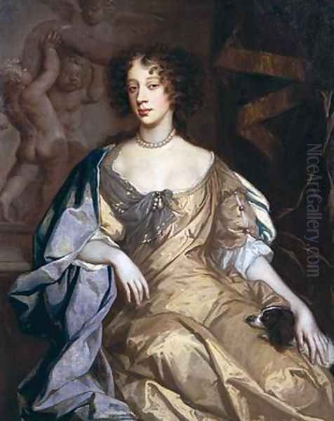 Portrait of Queen Mary of Modena 1658-1718 Oil Painting by Sir Peter Lely