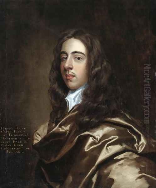 Portrait of Henry Capel, Baron Capel of Tewkesbury (1638-1696) Oil Painting by Sir Peter Lely