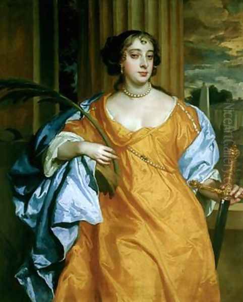 Barbara Villiers Duchess of Cleveland as St. Catherine of Alexandria Oil Painting by Sir Peter Lely