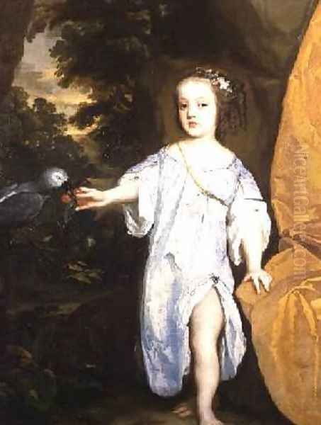 A Child of the Capel Family Oil Painting by Sir Peter Lely