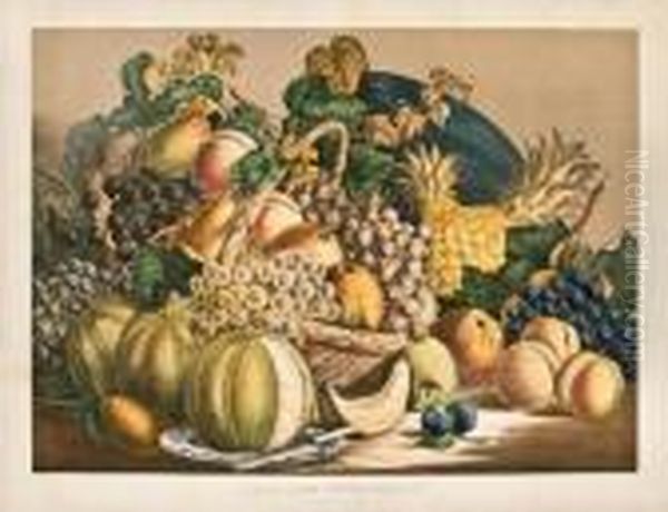 American Prizefruit. Oil Painting by Currier & Ives Publishers