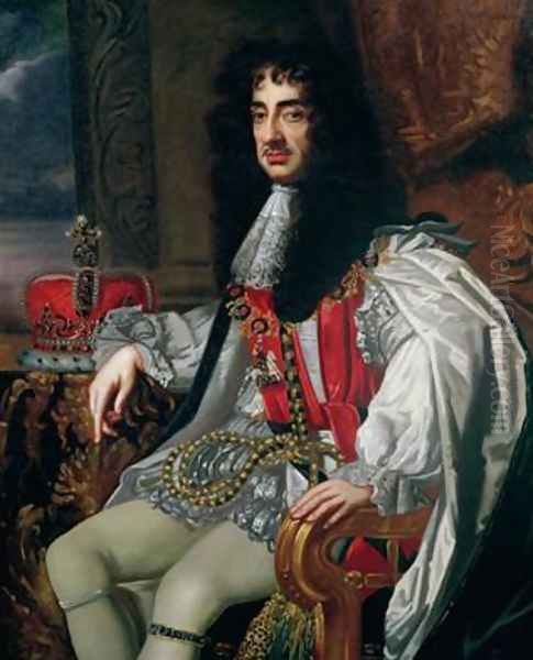 Portrait of King Charles II 1630-85 Oil Painting by Sir Peter Lely