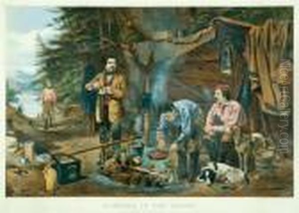 Untitled Oil Painting by Currier & Ives Publishers