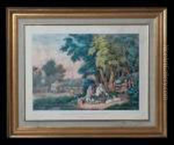 The Return From The Woods Oil Painting by Currier & Ives Publishers