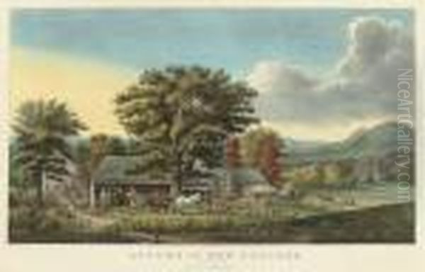 Autumn In The Fall Oil Painting by Currier & Ives Publishers