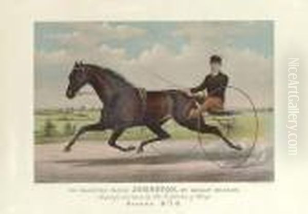 Champion Pacer Johnston Oil Painting by Currier & Ives Publishers