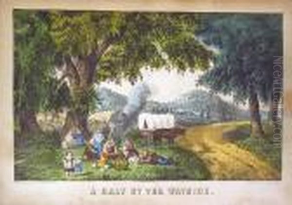 An Increase Of Family Oil Painting by Currier & Ives Publishers