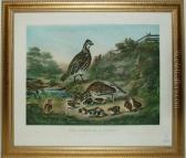 The Cares Of The Family Oil Painting by Currier & Ives Publishers