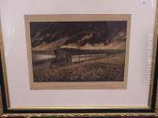 Prairie Fires Of The Great West Oil Painting by Currier & Ives Publishers