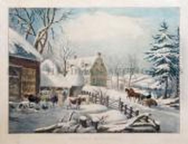 Winter Morning Oil Painting by Currier