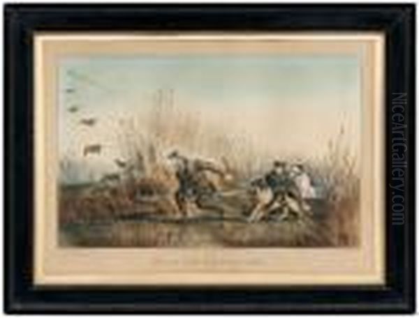 Wild Duck Shooting Oil Painting by Currier