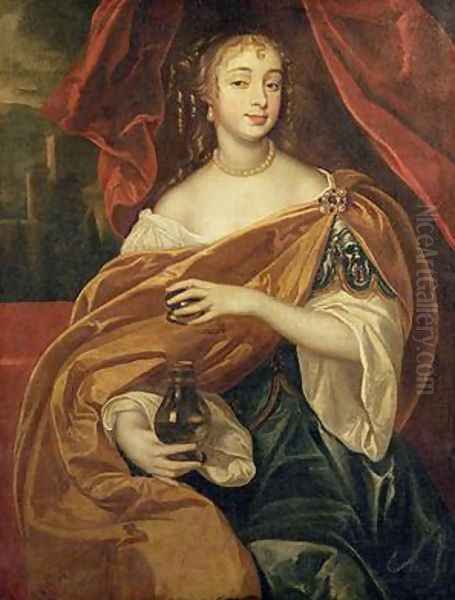 Portrait of Barbara Villiers Duchess of Cleveland 1640-1709 Oil Painting by Sir Peter Lely