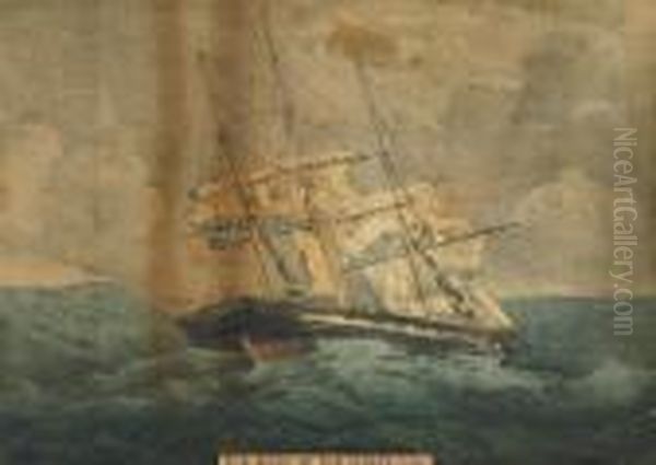 U.s. Sloop Of War Albany, 22 Guns Oil Painting by Currier