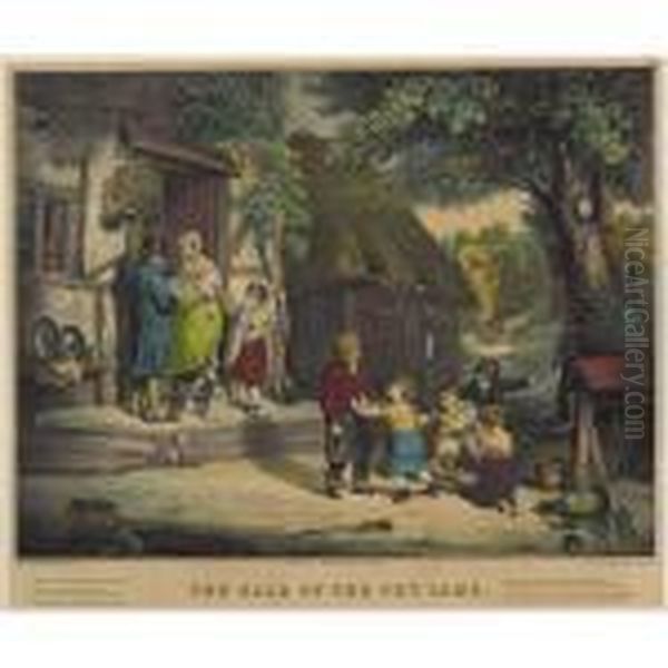 The Sale Of The Pet Lamb Oil Painting by Currier