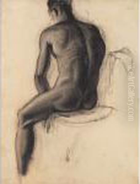 Male Nude Oil Painting by John Steuart Curry