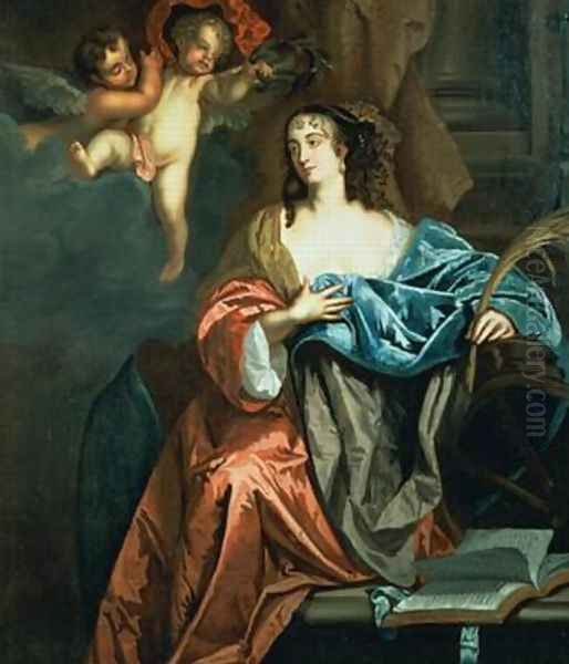 Eleanor Needham Lady Byron 1627-64 as St Catherine Oil Painting by Sir Peter Lely