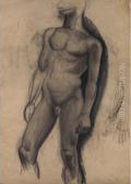 Male Nude Oil Painting by John Steuart Curry