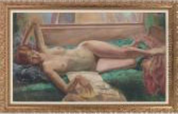 Reclining Nude Oil Painting by John Steuart Curry