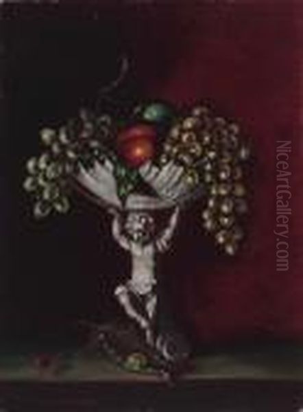 Compote With Fruit Oil Painting by John Steuart Curry