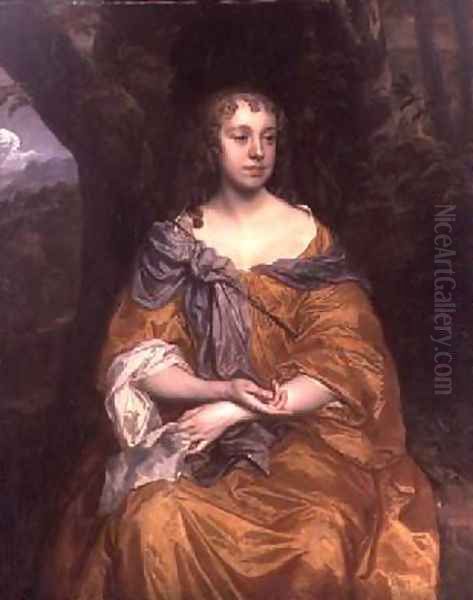 Miss Wharton Oil Painting by Sir Peter Lely