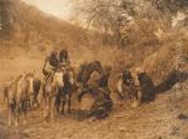 Story Telling, Apache by Edward Sherrif Curtis