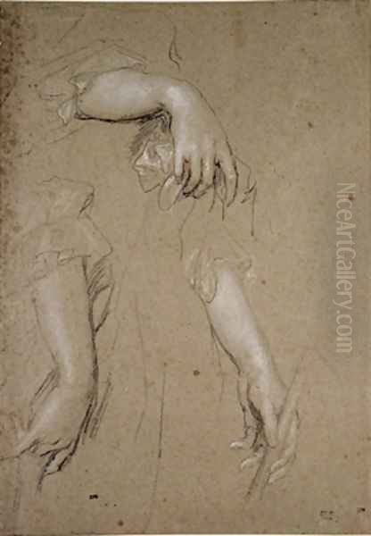 Studies of Hands Oil Painting by Sir Peter Lely