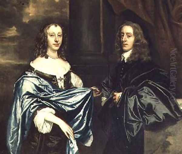 The Honourable James Herbert and his wife Jane Oil Painting by Sir Peter Lely