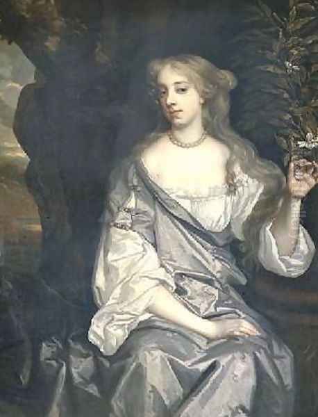 Portrait of a Lady said to be Nell Gwynne 1650-87 Oil Painting by Sir Peter Lely