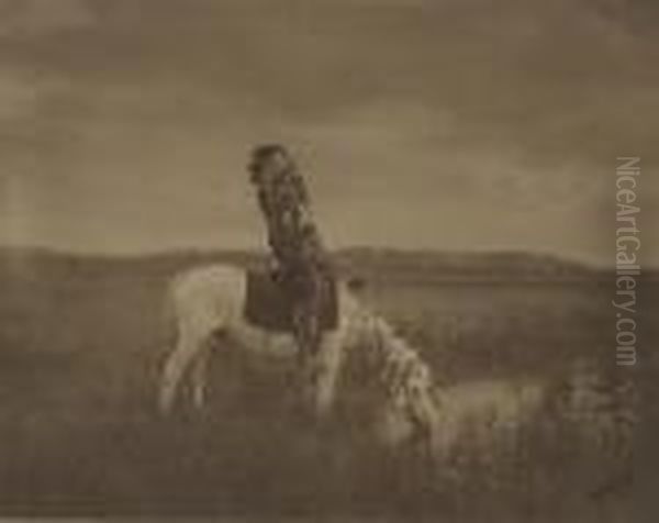 An Oasis In The Badlands by Edward Sherrif Curtis