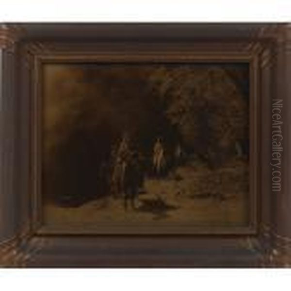 Out Of The Darkness Oil Painting by Edward Sherrif Curtis