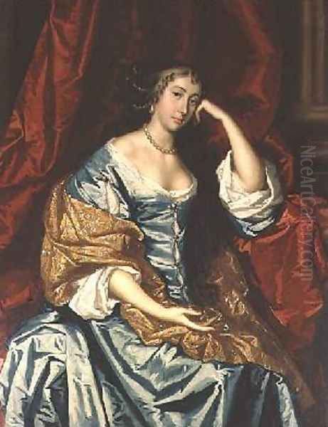 Portrait of a lady Seated Oil Painting by Sir Peter Lely