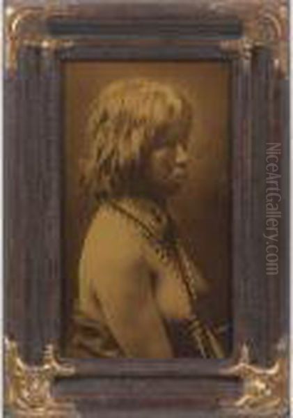 Judith - Mohave Oil Painting by Edward Sherrif Curtis