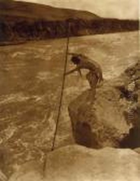 The Fisherman, Wisham by Edward Sherrif Curtis