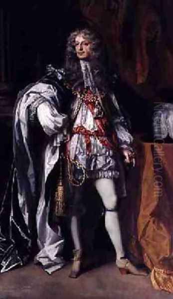 James Butler 1st Duke of Ormonde 1610-88 in Garter Robes Oil Painting by Sir Peter Lely