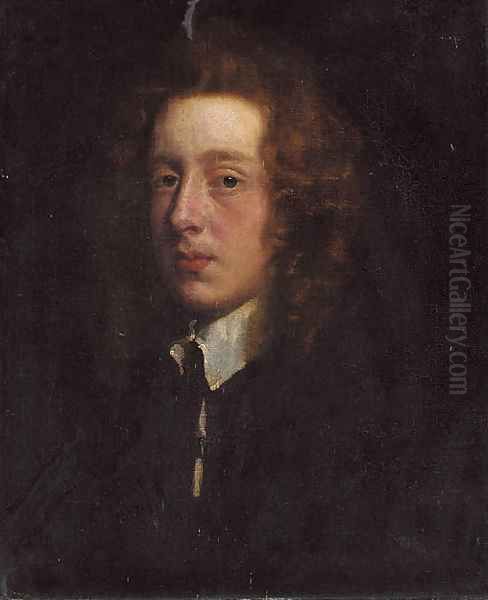 Portrait of a gentleman, traditionally identified as John Dormer of Stadhampton Oil Painting by Sir Peter Lely